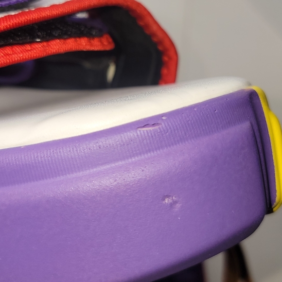 Women's Multi Colored Platform Velcro Strapped Sandal - Picture 9 of 16